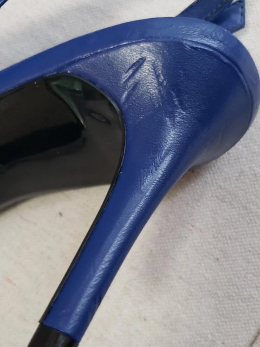 Calvin Klein Shoes Womens Size 8.5 Blue Gwenith Slingback Pointed Toe Heels - Picture 7 of 9
